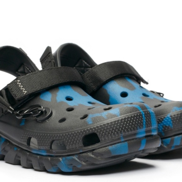 CROCS Shoes Brand New In Box Black And Blue Post Malone X Croc